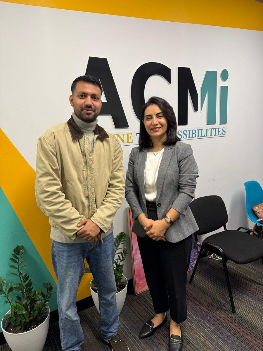Fourway Global Advisory meeting an ACMi representative at the ACMi campus in Perth.